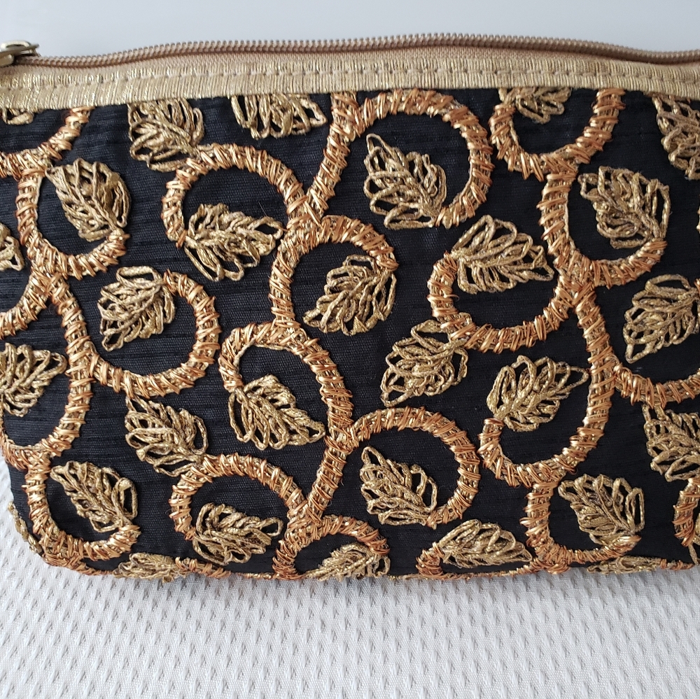 Hand Crafted Brocade Makeup Bag